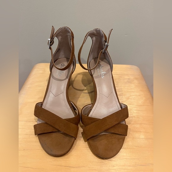 Charles by Charles David Light Brown Wedge Sandals - Picture 2 of 15